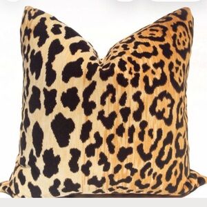 Leopard Print Throw Pillow